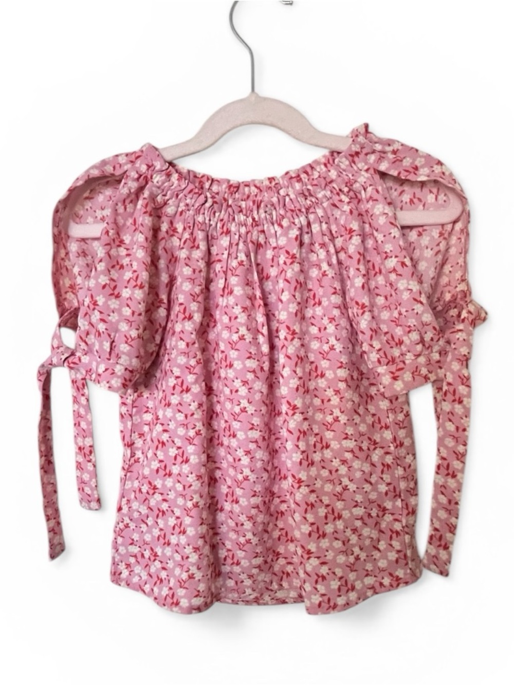 Heart and Arrow Girls Floral Cold Shoulder Blouse - Size 5